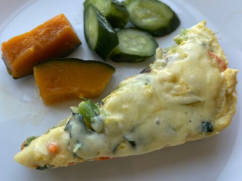 【5分で簡単】朝食にぴったり!ベジタブルオムレツ